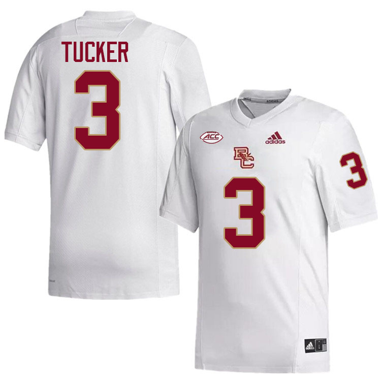 Max Tucker Jersey,#3 Max Tucker Boston College Eagles Football Jersey,Uniforms-White